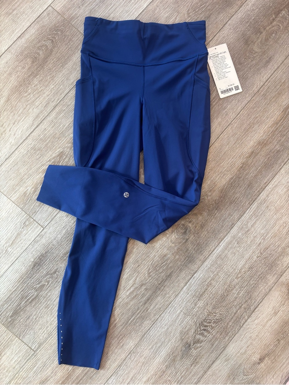 lululemon Fast And Free High Rise Legging's with pockets 25" clubhouse Blue